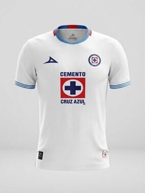 Cruz Azul Away Jersey 2024 60th Anniversary Pirma White Size L New with Tags